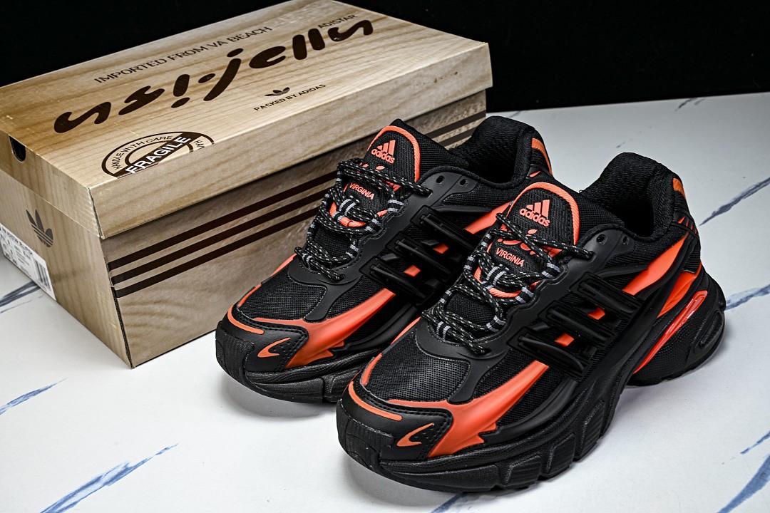 KJ5731 ad**as Adistar Jellyfish Pharrell Williams Black/Orange Men’s Shoes Size