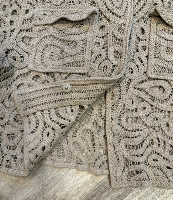 I.N.C. International Concepts Collared Crochet Sweater Jacket XL BRAND NEW!