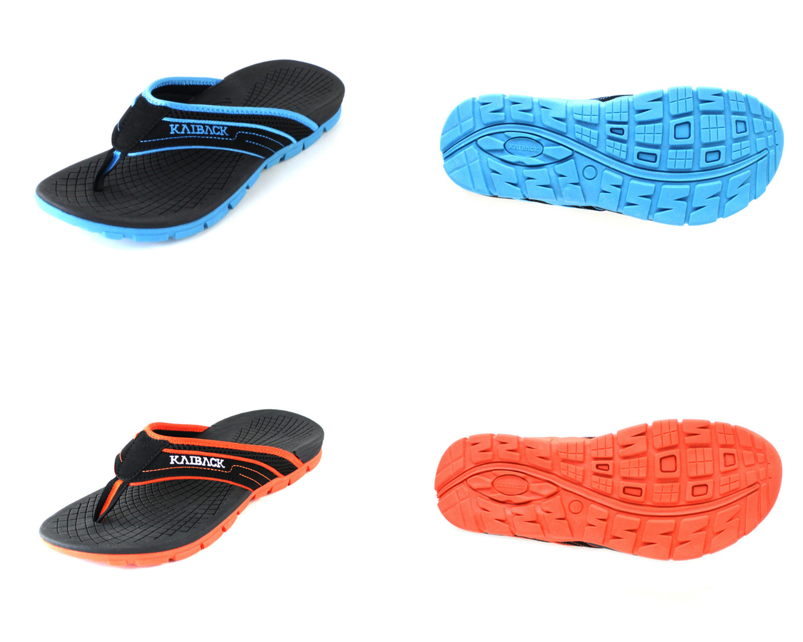 Men’s Kaiback Fahrenheit Outdoor Sport Flip Flop Beach Sandal with Tough Tread