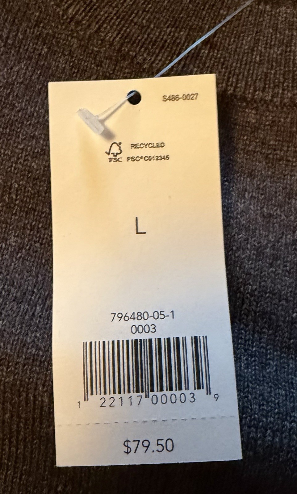 Banana Republic Men’s L Crew Neck Long Sleeve Solid Sweater Navy Gray 2 Pack NWT