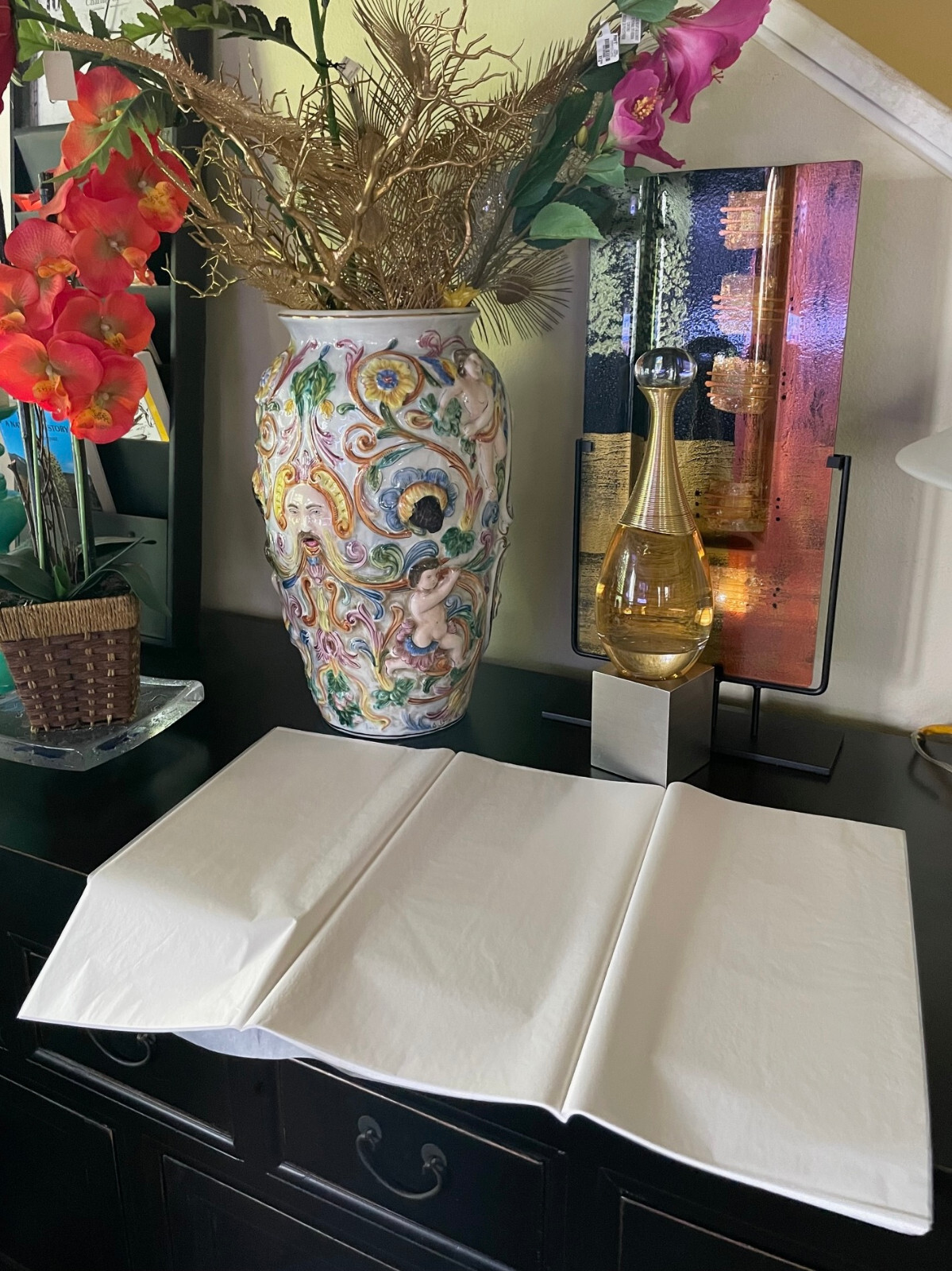 Christian Dior Authentic White blanc Tissue Paper 50 NEW Sheets 14″ x 21″