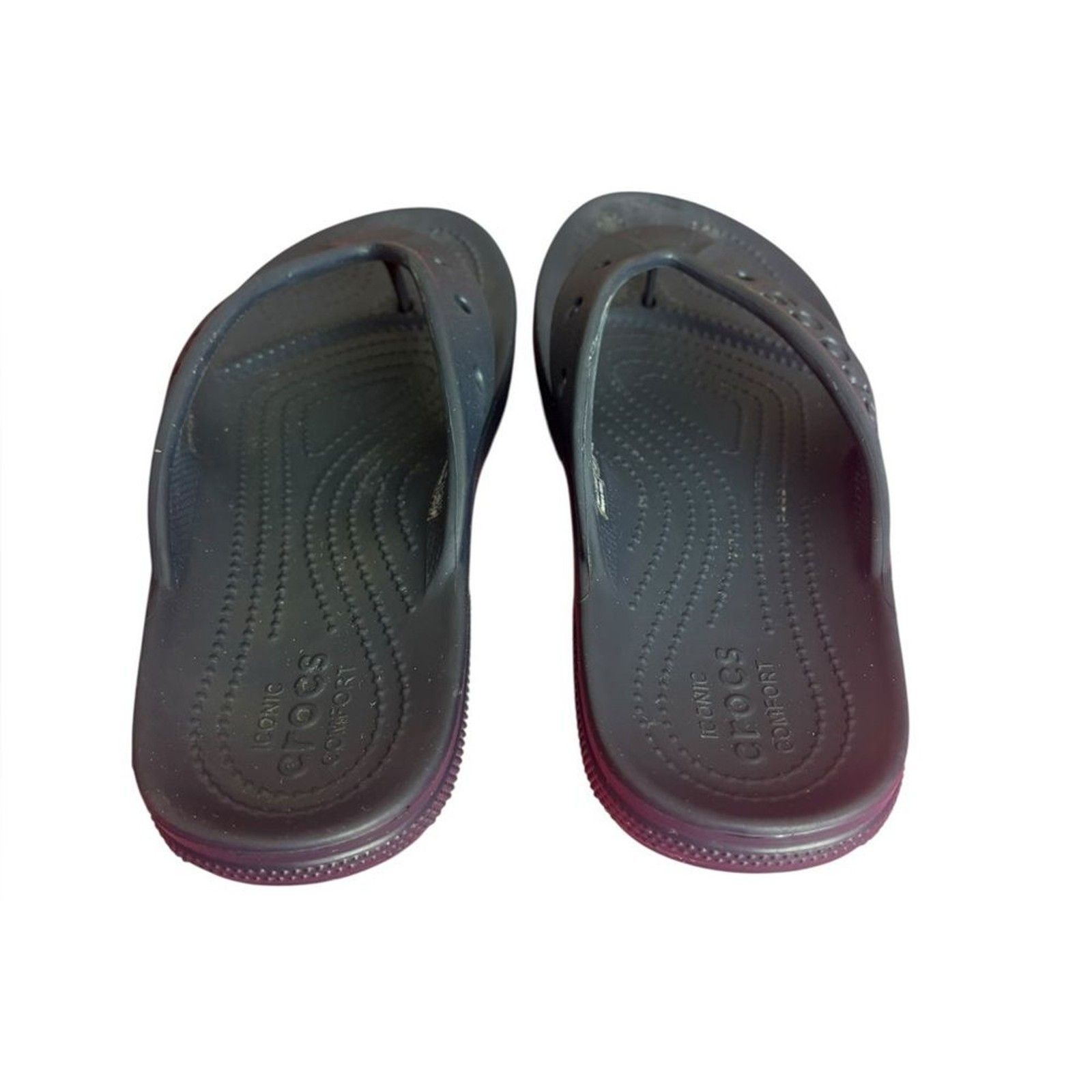 Crocs Sandals Baya II Flip Flop Slip On Mens 7 Women 9 Navy Blue