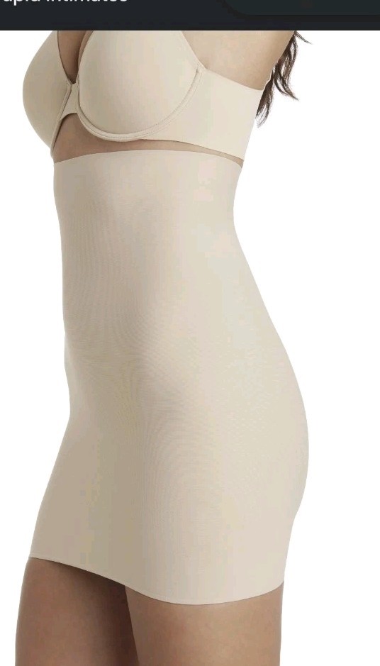 TC Fine Intimates High Waist Half Slip Size 2X Warm Beige Sleek Essentials 4736