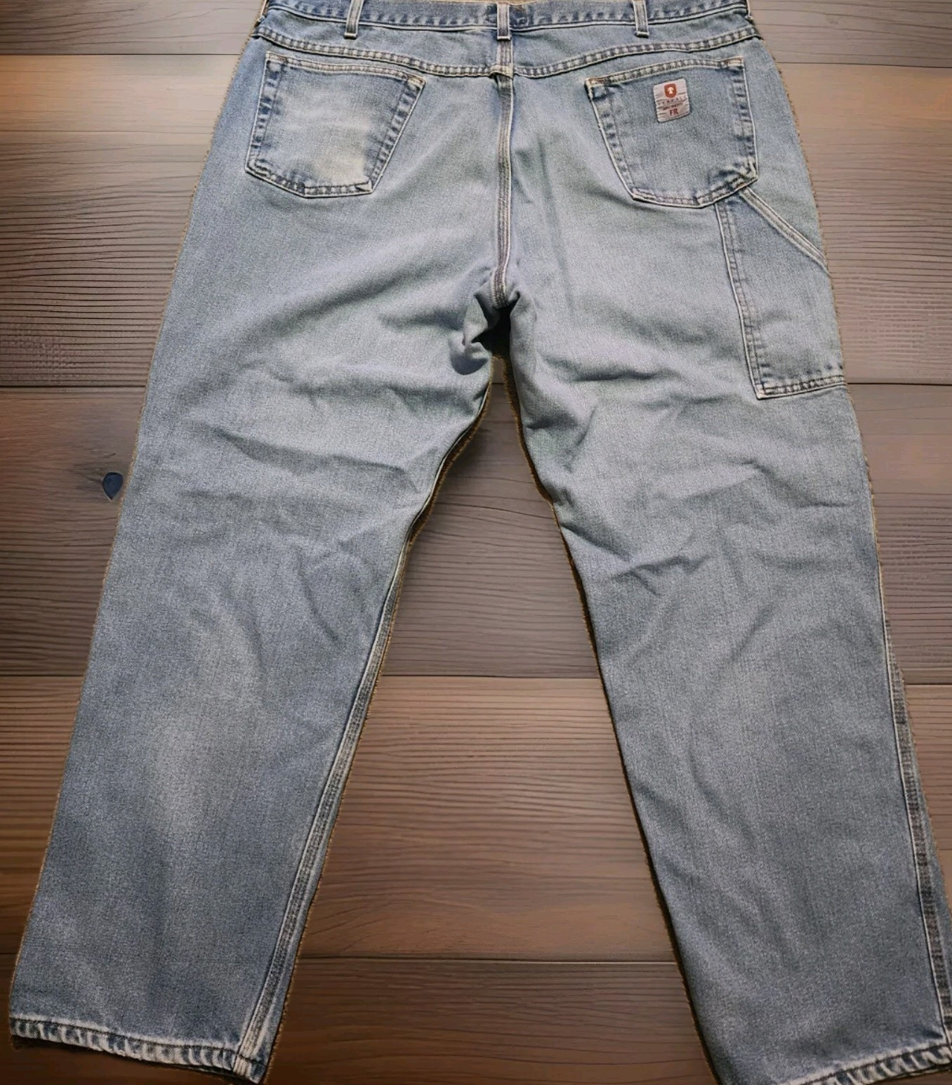 Tyndale FR Flame Resist Jeans Men Sz 40×31 Relax Fit Light Wash Denim F290T USA