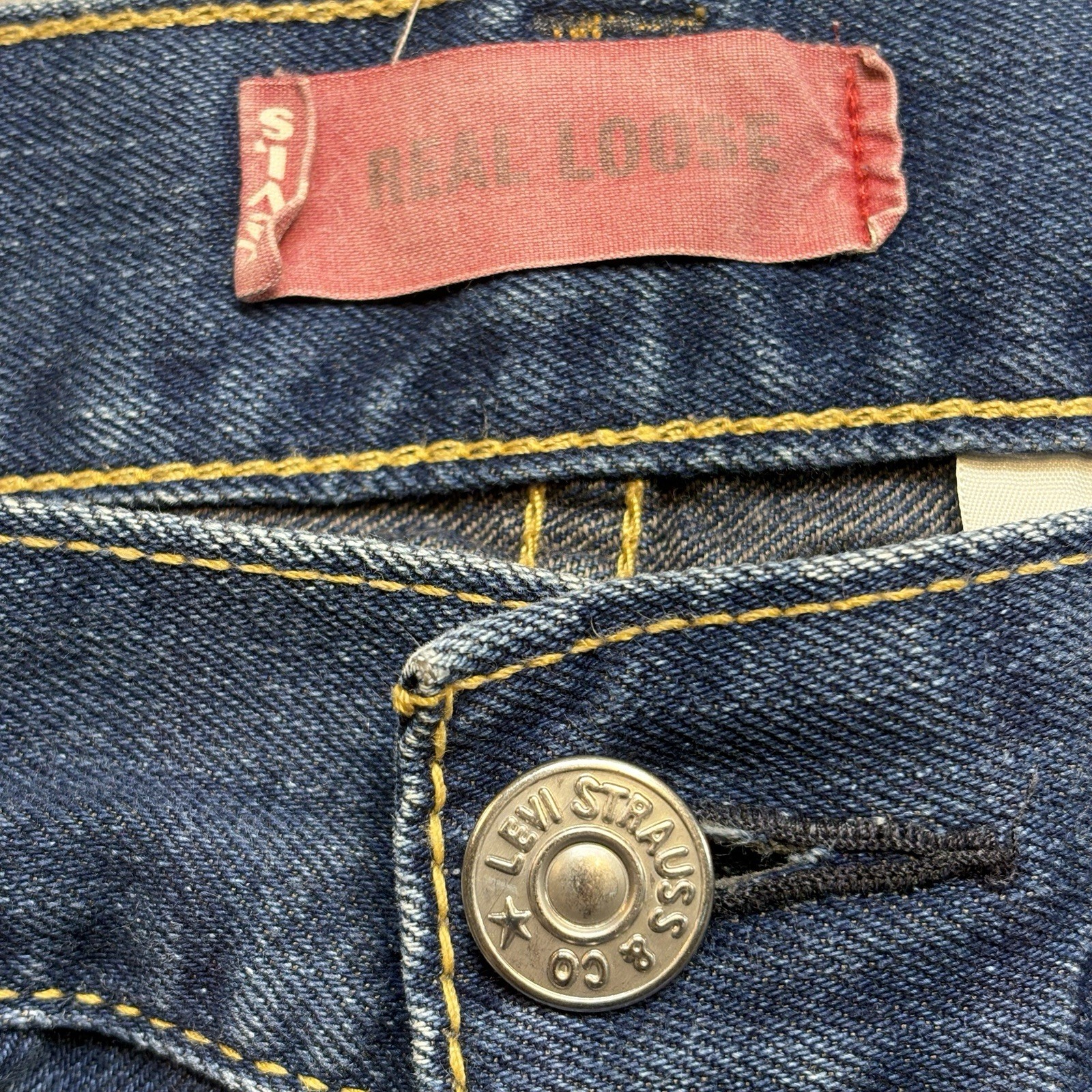 Vtg Type 1 Real Loose Levis Wide Leg Jeans Mens 36×32.5 Blue Denim Skater Y2K