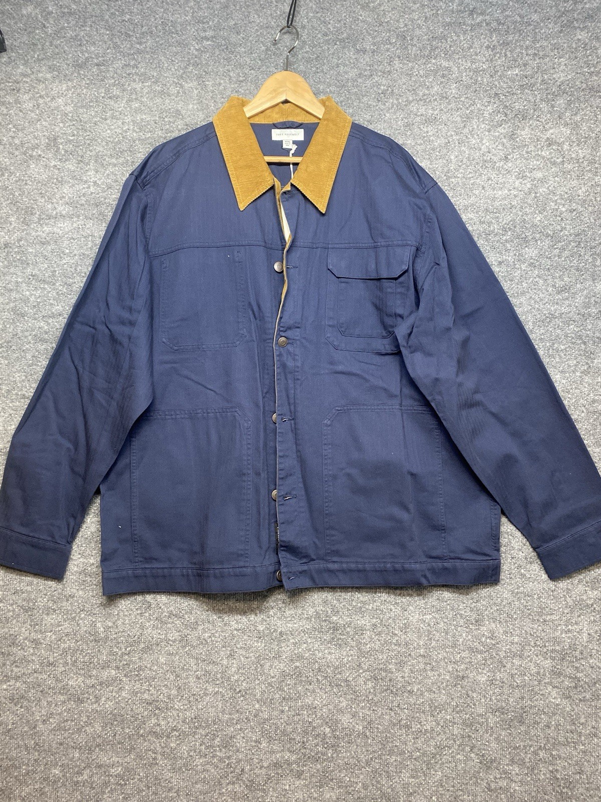 Free Assembly Men Blue Knit Blazer Sz 3XL Blue Heather NEW NWT Winter Spring