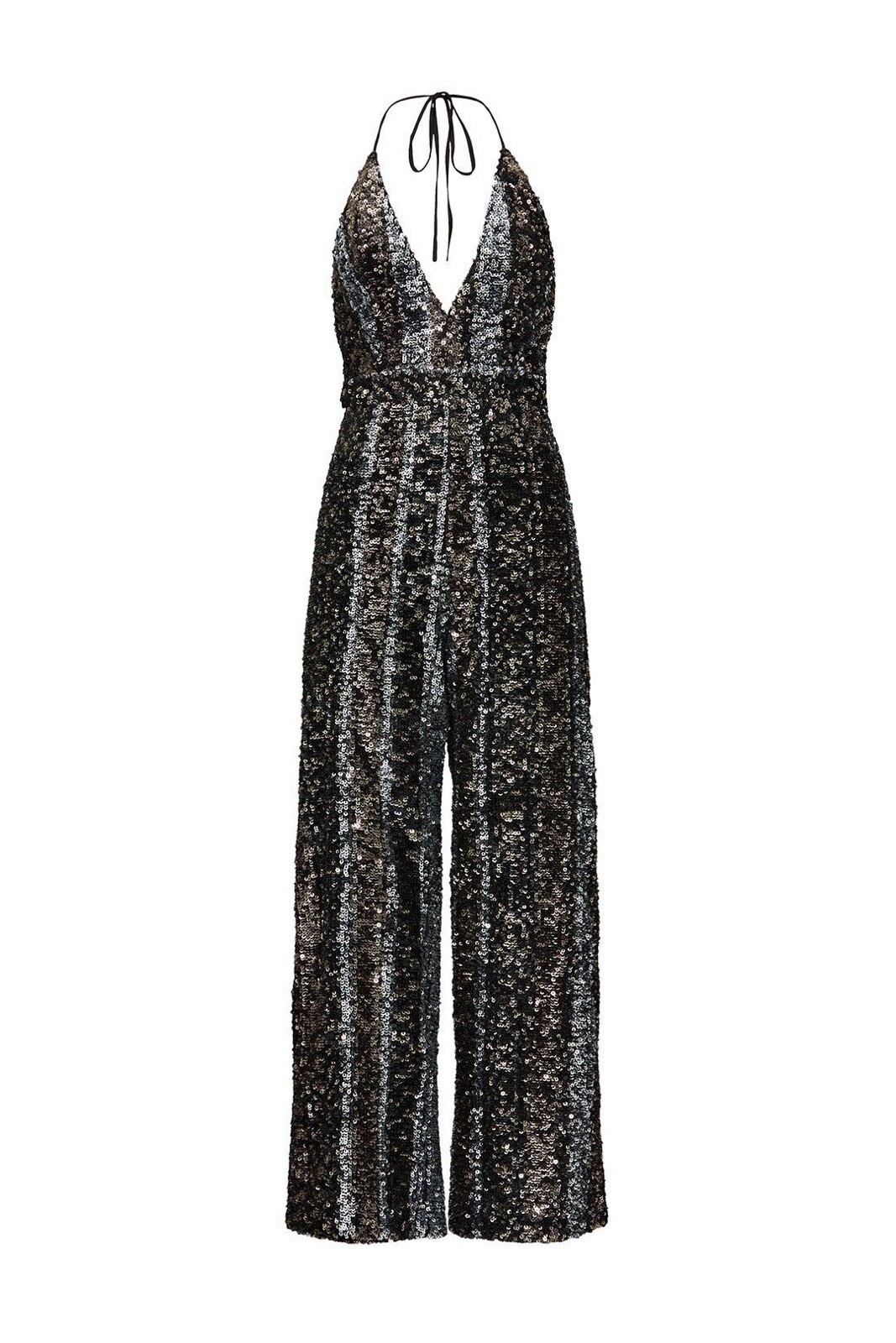 NWT Bardot Disco Barbie Silver, Champagne Gold, & Midnight Black Sequin Jumpsuit