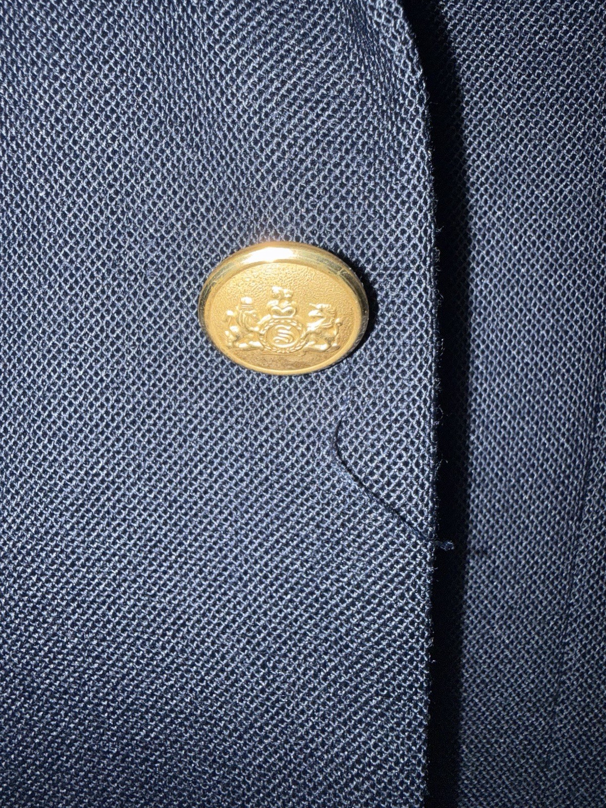 Stafford Men’s Blazer Jacket Navy with Gold Buttons 48L