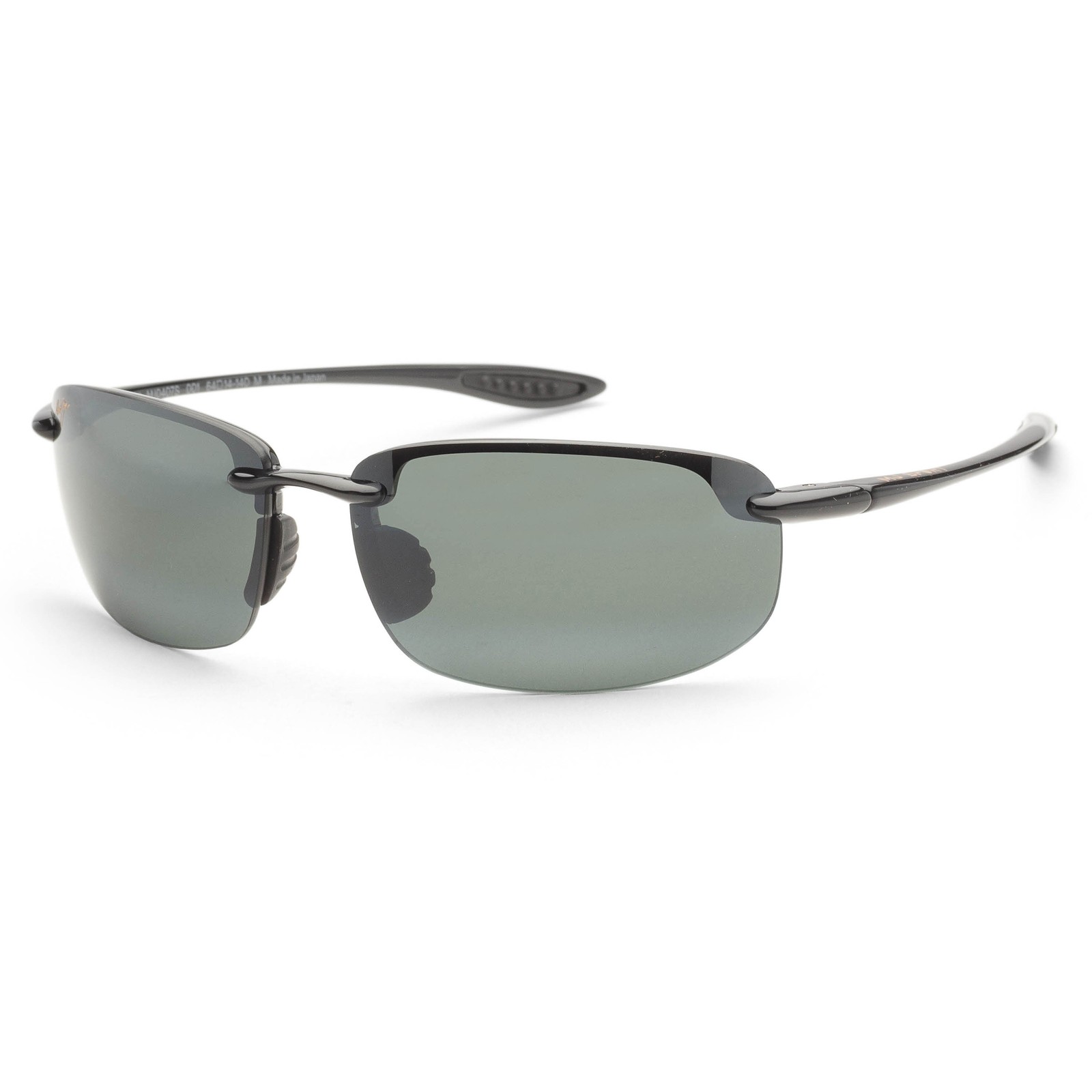 Maui Jim Men’s Hookipa 64mm Black Polarized Sunglasses MJ0407S-001