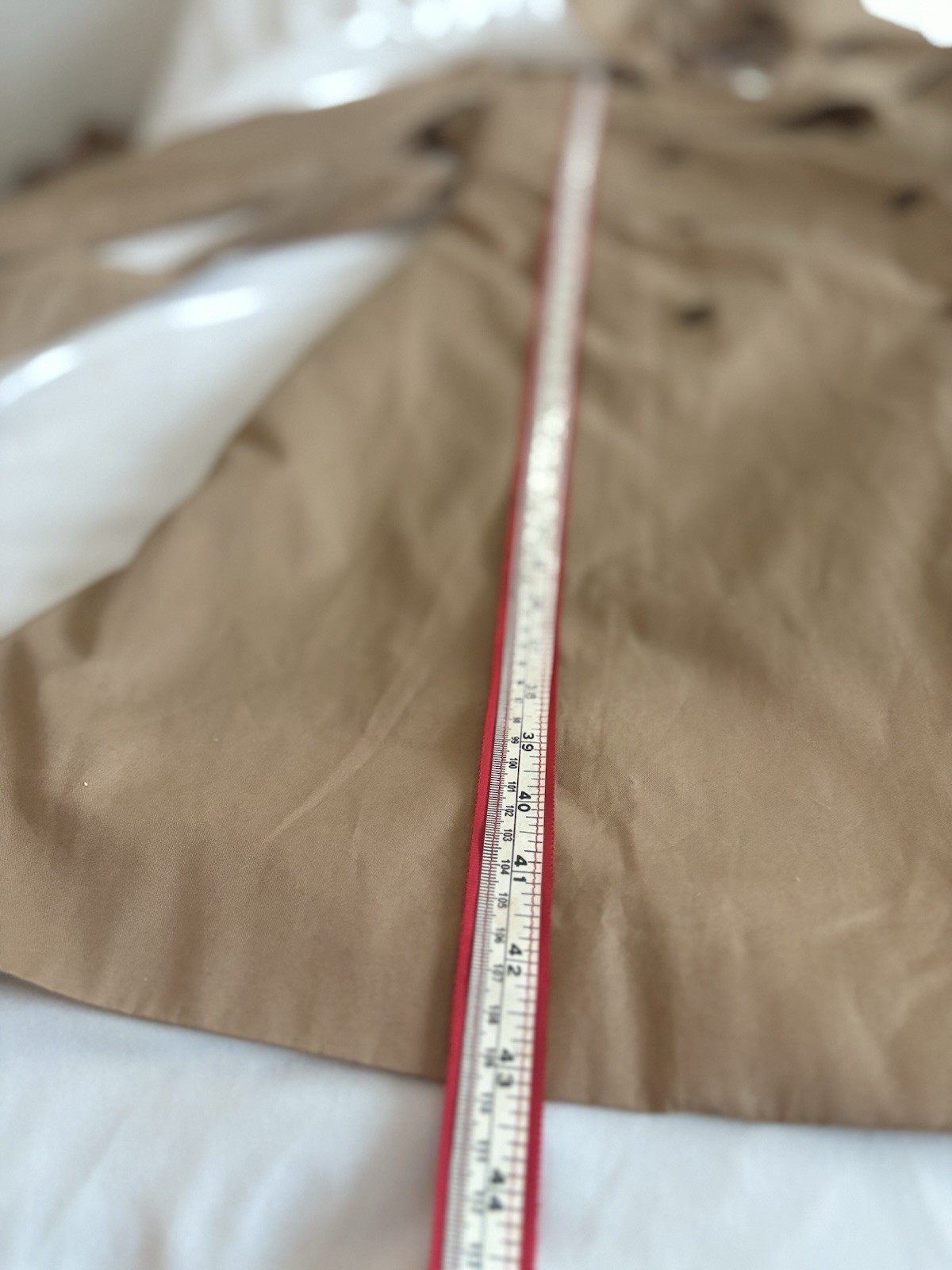 NWT BANANA REPUBLIC SIZE -LARGE PETITE- LONG TWILL TRENCH COAT IN CLASSIC CAMEL!