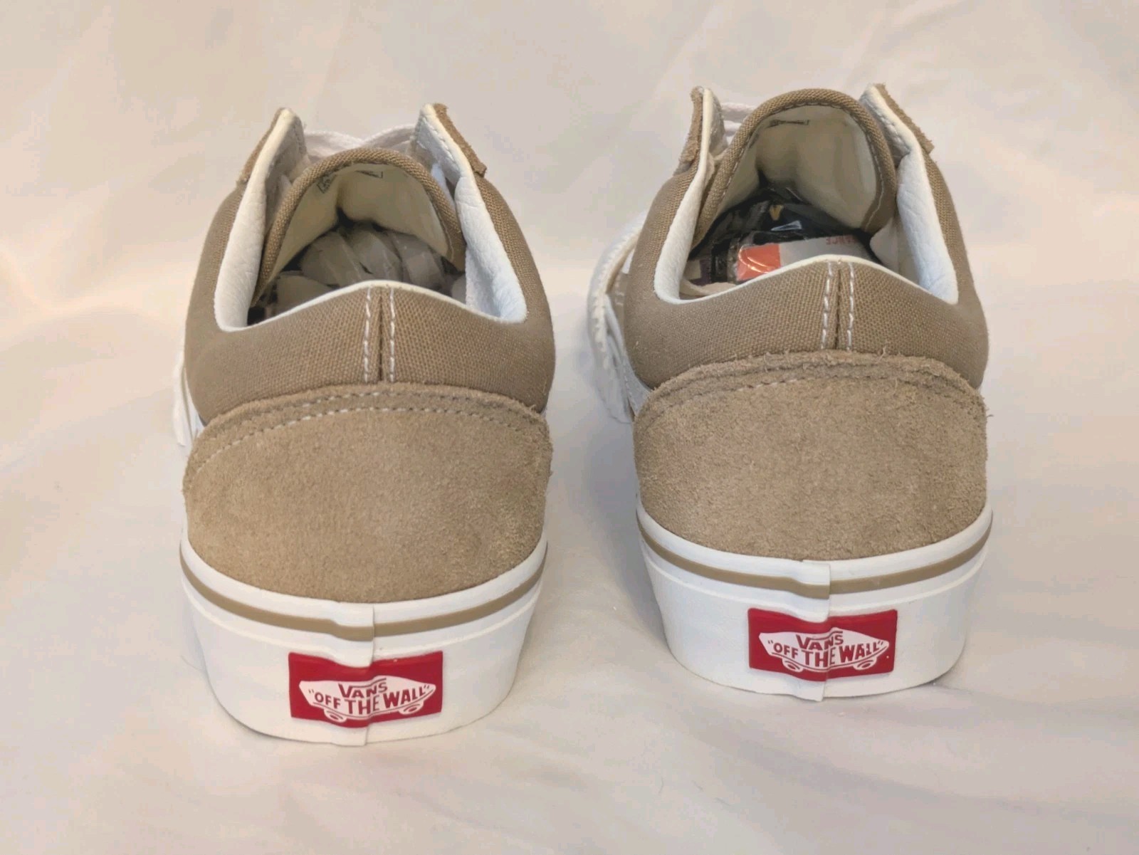 VANS Old Skool Incense Suede & Canvas Beige Sneakers w/ Rugged Rubber Toe…