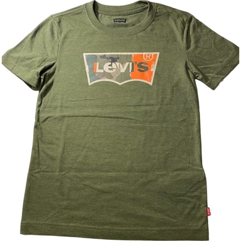 Levi’s Graphic T-Shirt 2-Pack Kids Size S 8 Navy Olive New Batwing Mountain
