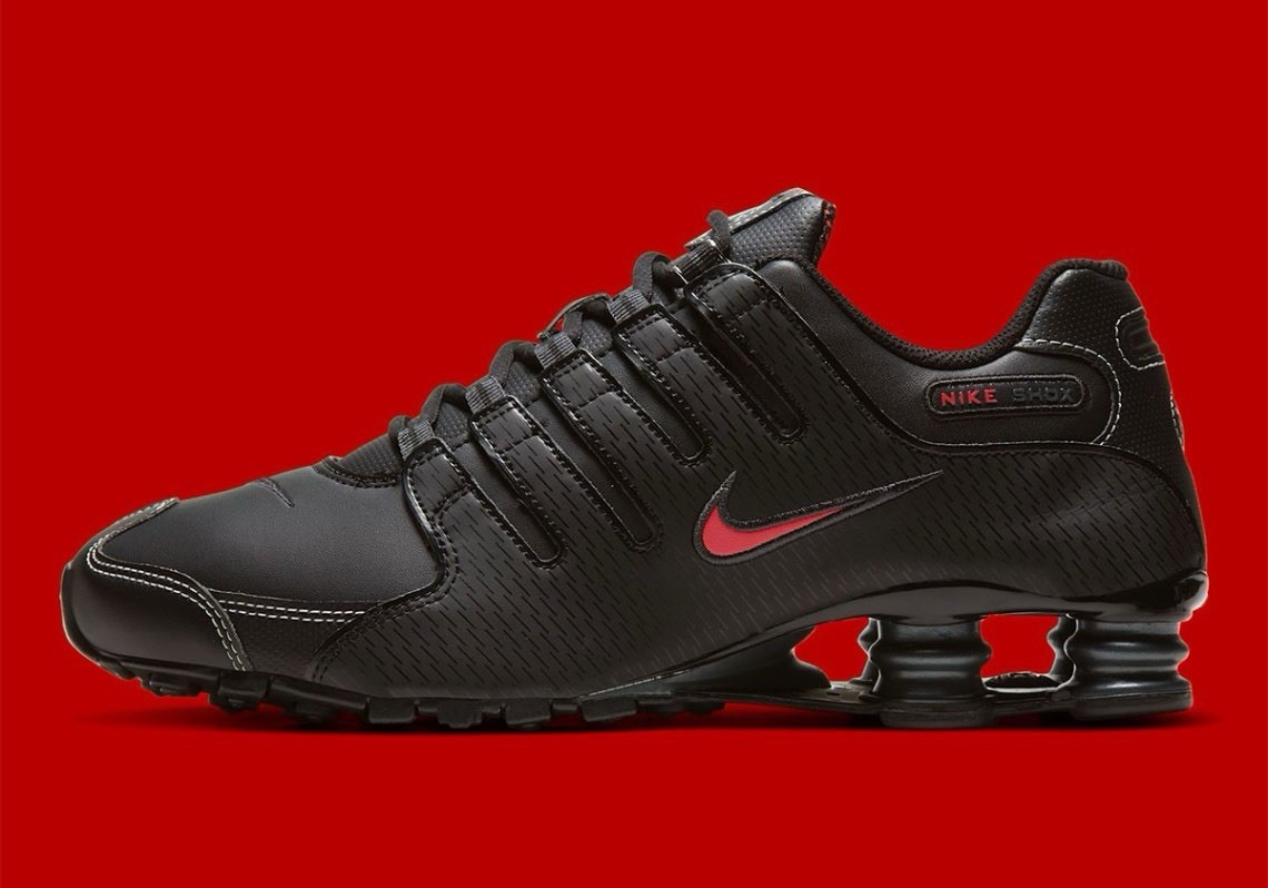 Nike Shox NZ Black White Varsity Red Sneakers 378341-017 Men’s Multi Size