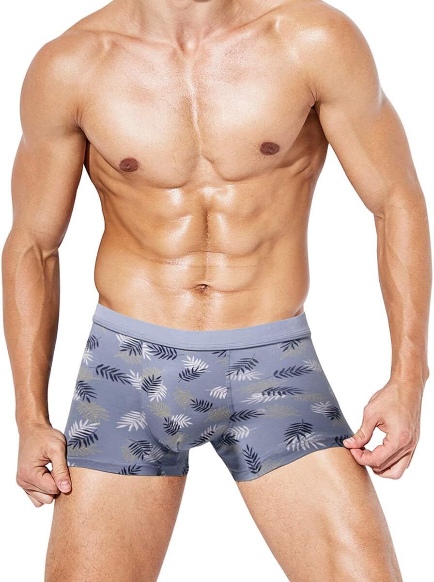 Men’s Underwear Soft Bamboo Viscose Boxer Briefs Stretch Trunks Pack
