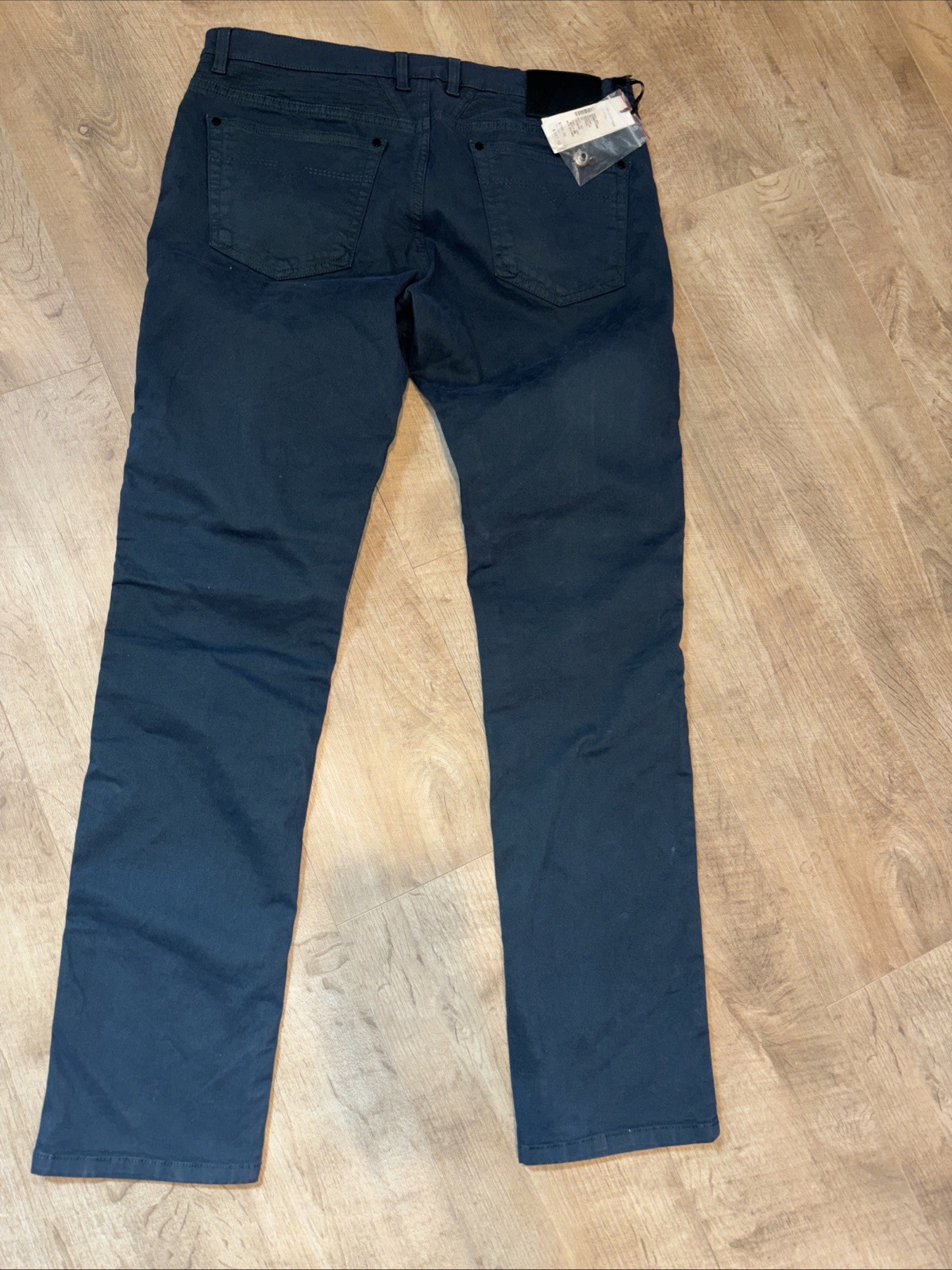 NWT Versace Collection Navy Stretch Moto Pants Size 35×32 MSRP $795