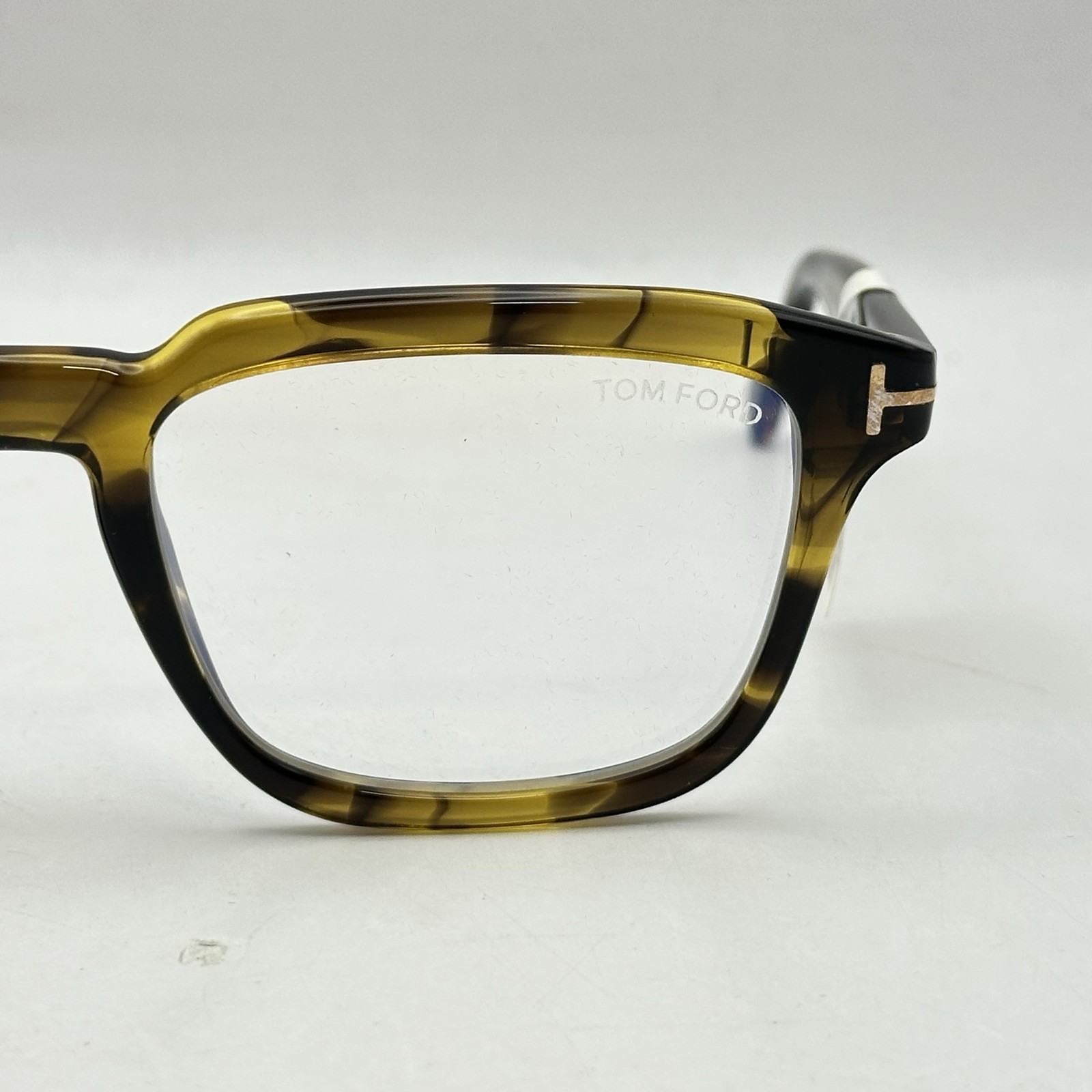 Tom Ford Unisex Square Full Rim Blue Light Blocking Glasses TF6032-B Havana