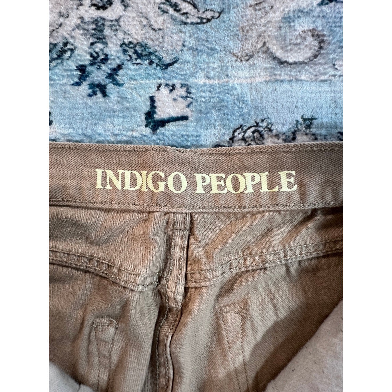 Indigo People Men Olive Straight-Leg Pants 32Wx32L