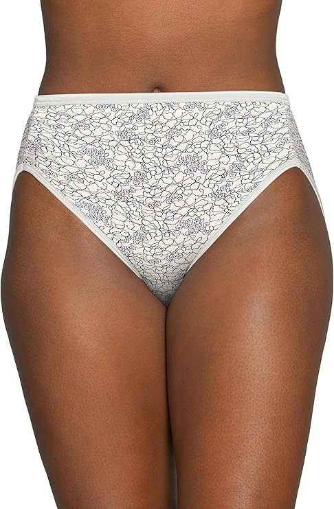 3 pack Vanity Fair Illumination 13108 HI-CUT Brief Tranquil Lace Sz- 6~7~8~9~10