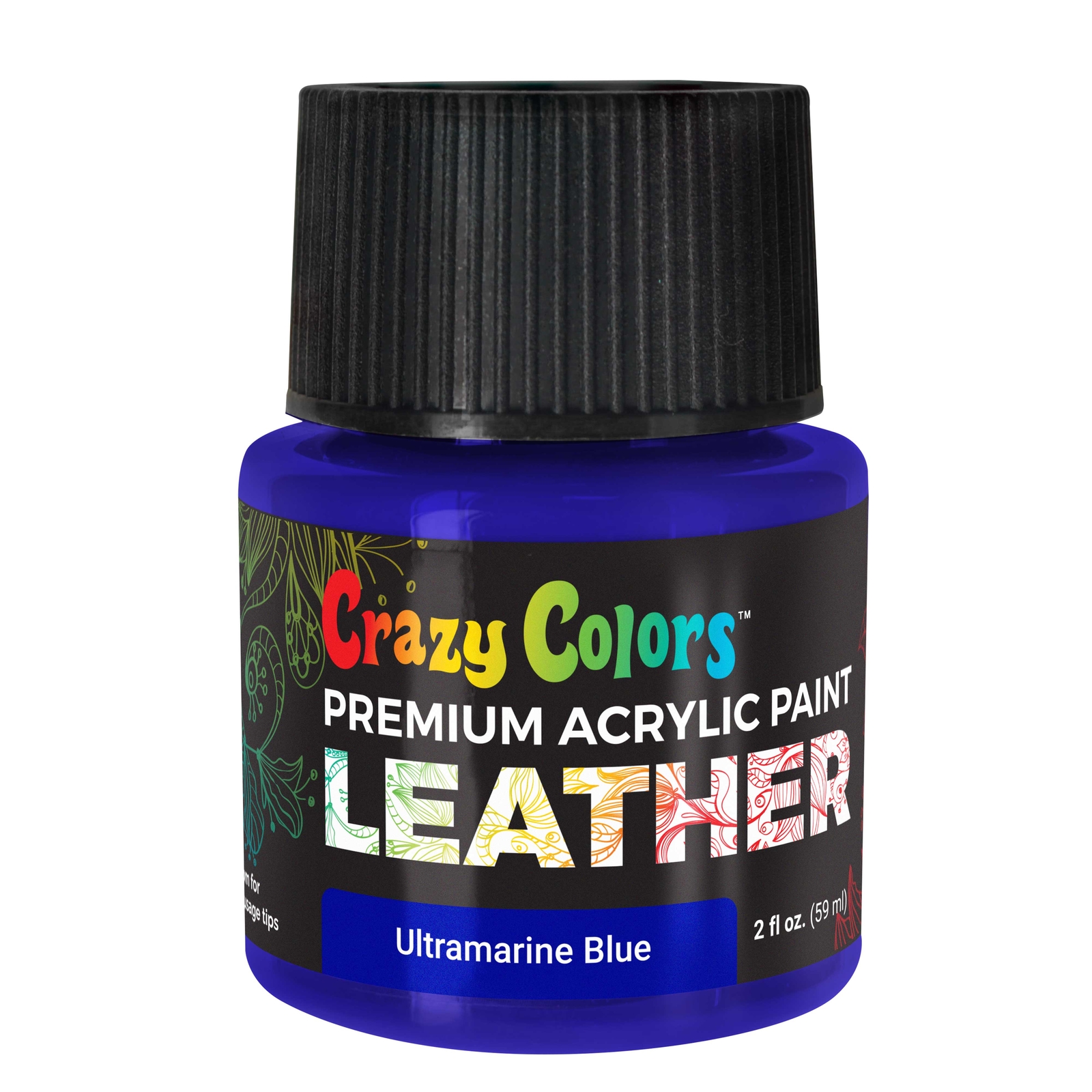 Ultra Marine Blue Acrylic Leather Shoe Paint, 2 oz – Sneakers, Jackets, Bags