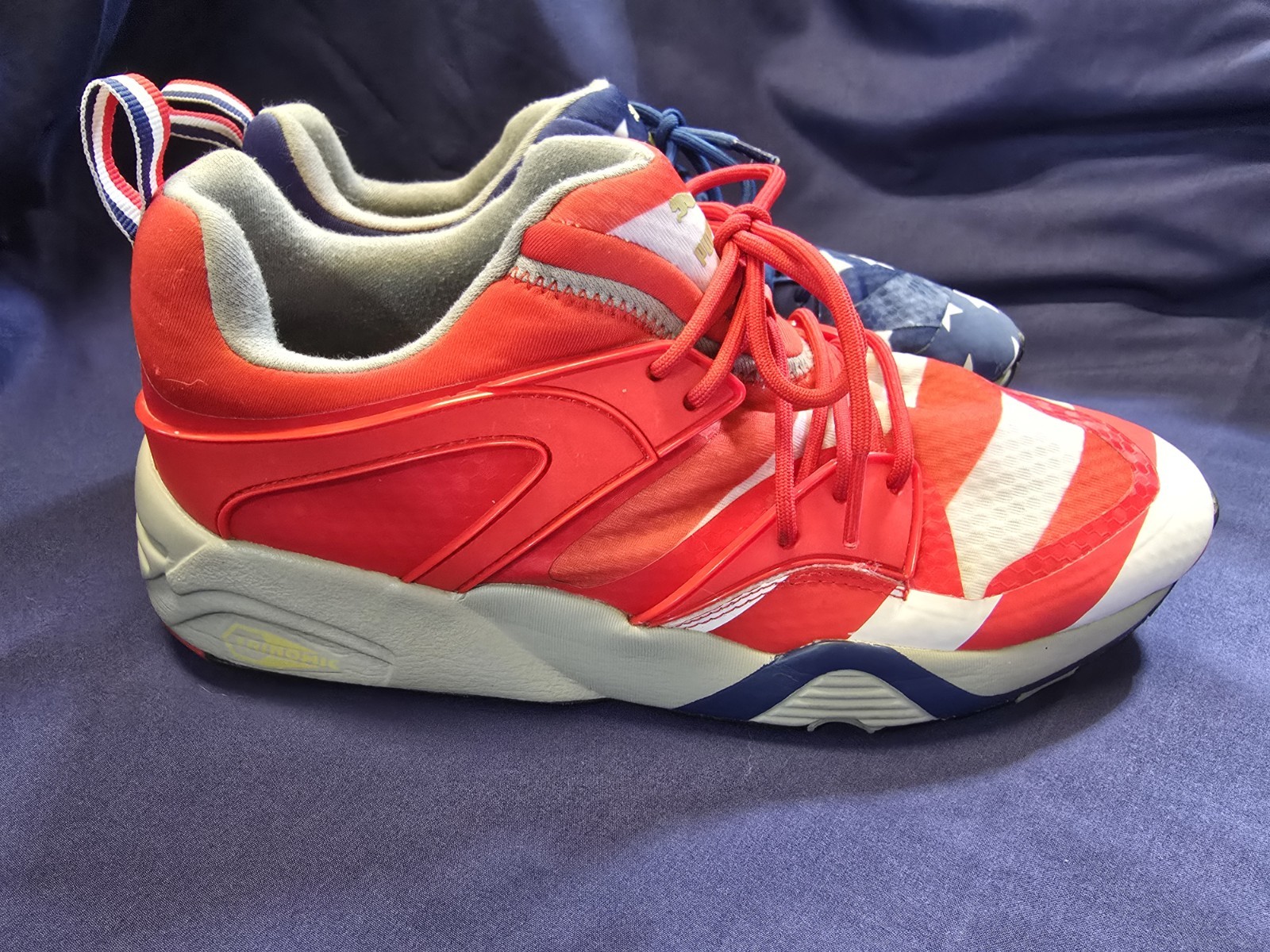 Puma Blaze Of Glory Red White Blue USA America Star Sneaker 362096-01 Mens Sz 10