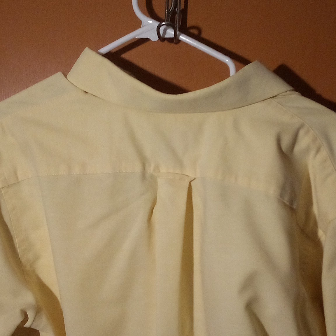 Stafford Essentials Men’s 15.5 34/35 Yellow Solid Oxford Classic Fit Dress Shirt