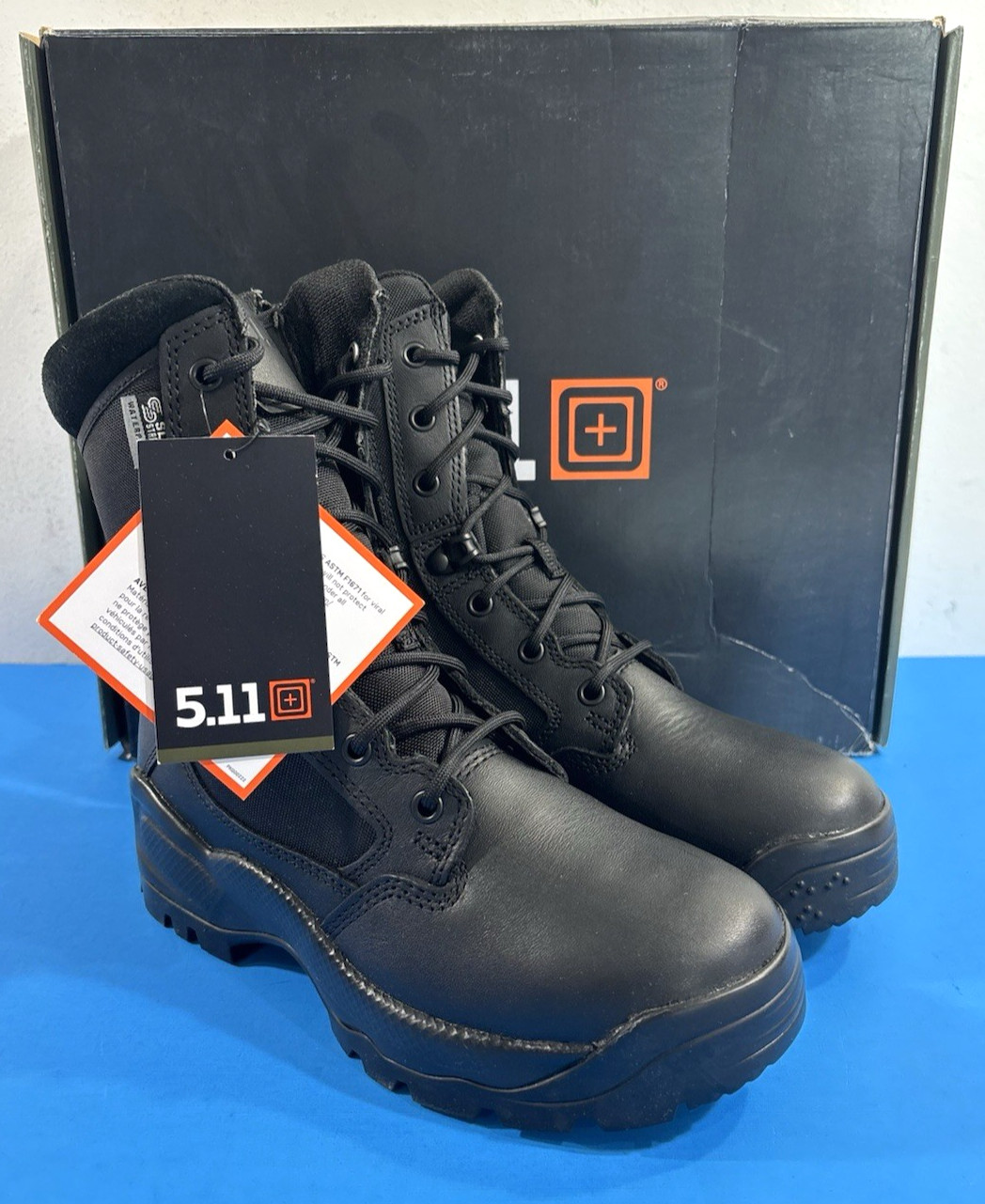 NIB 7 REG 5.11 TACTICAL WOMENS 12406 ATAC 2.0 8″ STORM WATERPROOF DUTY BOOTS BK