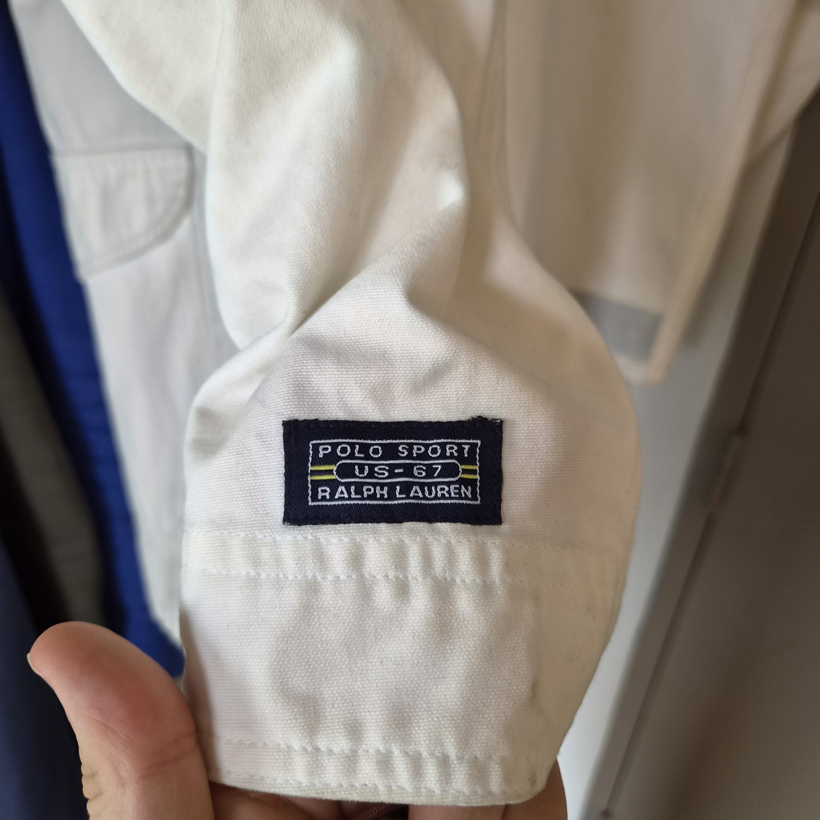 Vintage Polo Sport Ralph Lauren Fireman Jacket Mens M White
