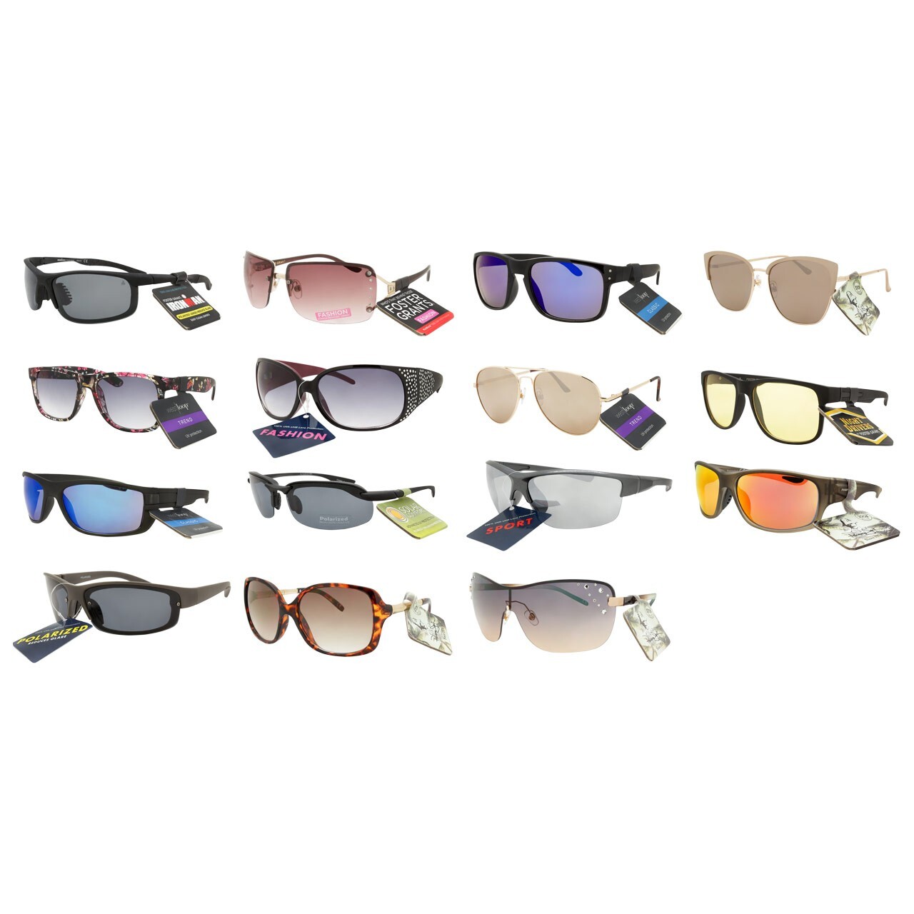 Wholesale Foster Grant Sunglasses 125 PC Lot Mix New Styles With tags