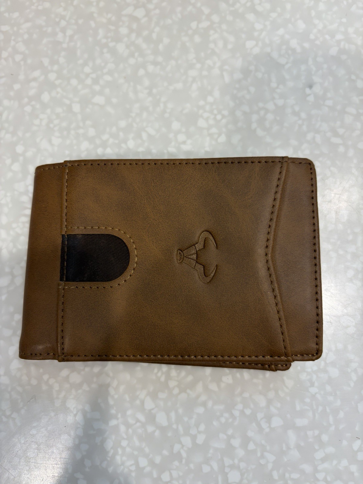 BULLIANT Brown Bifold Men’s Wallet with Credit Card Slots and Logo Accents