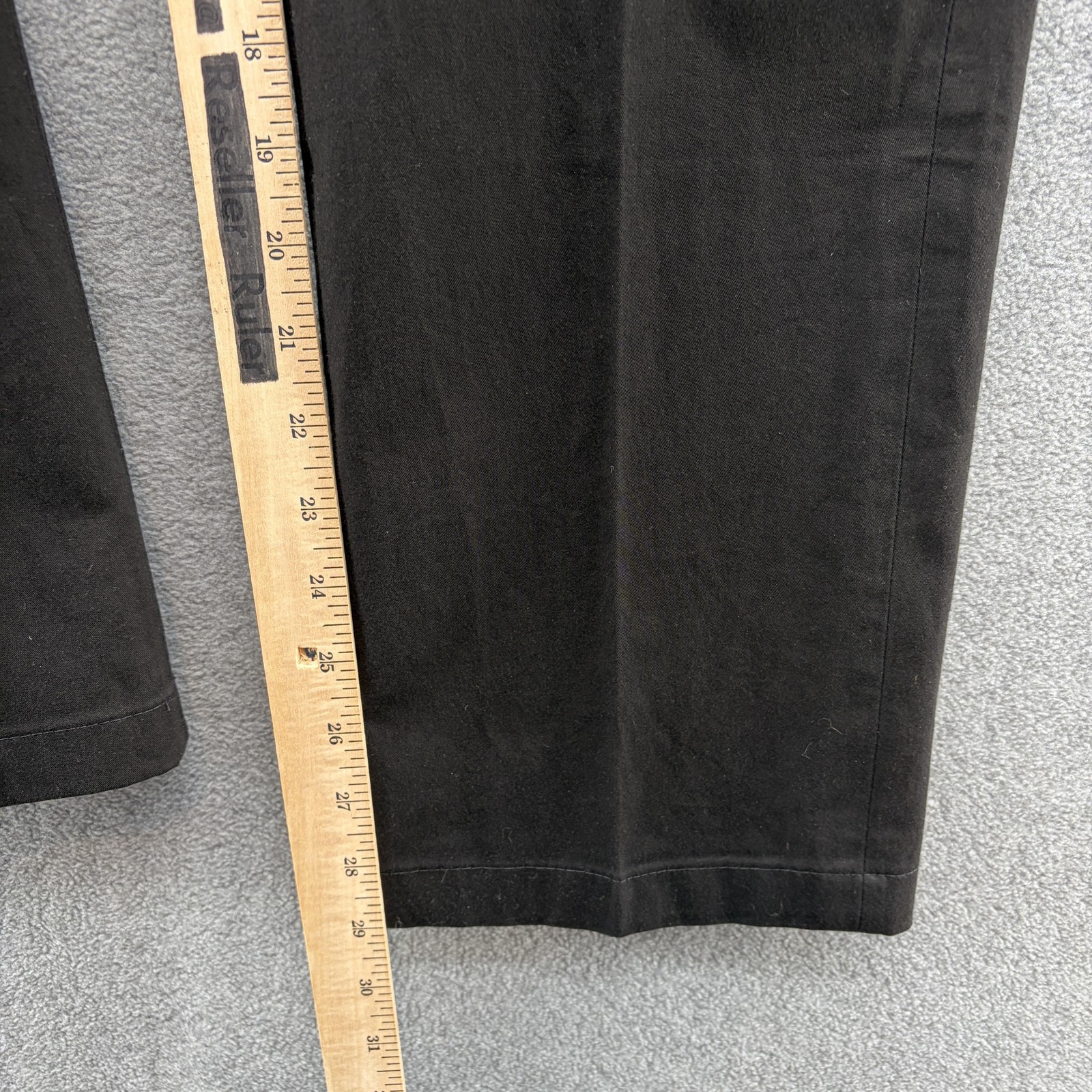 Hiltl Pants Mens 31×29 Black Stretch Chino Parma Dress Flat Front Trousers