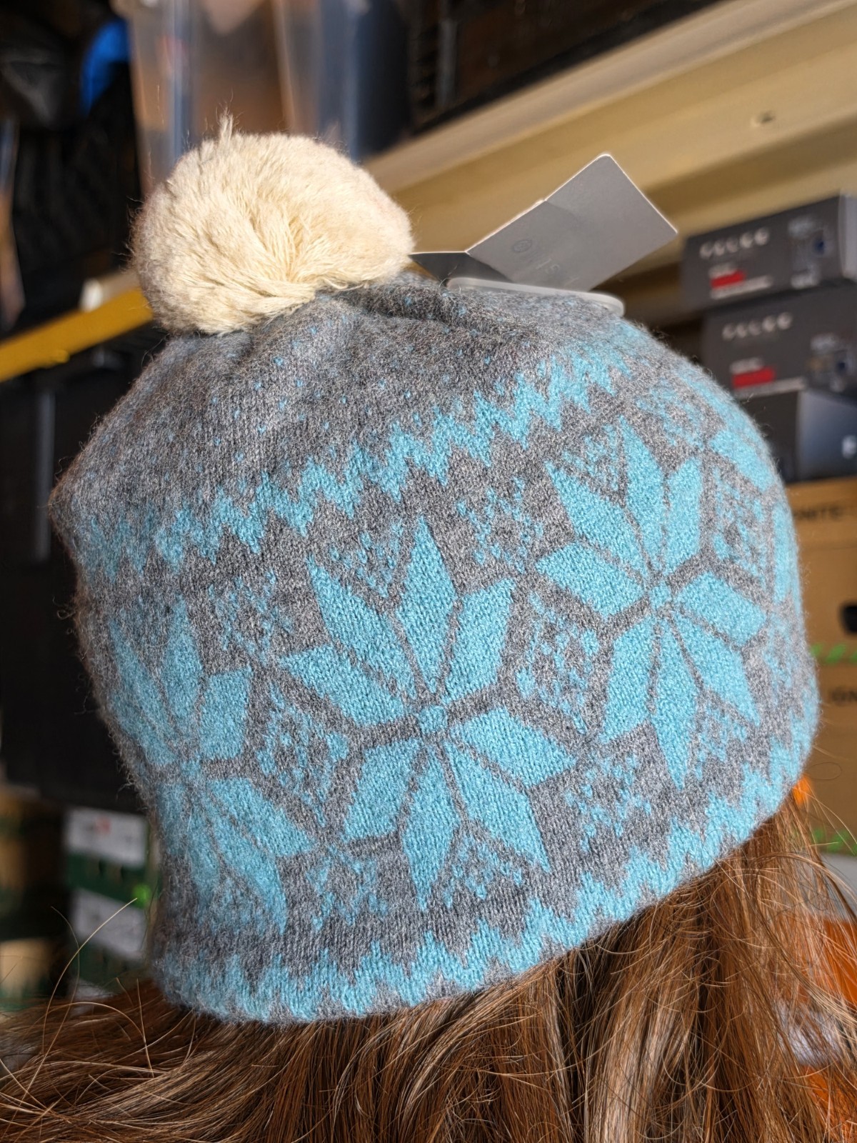 Pistil Snow Flake Pom Beanie NWT
