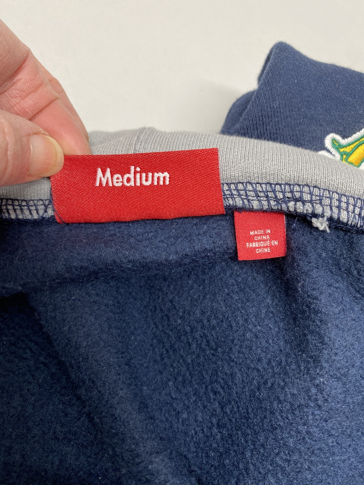 Supreme Mens Playoffs Zip Up Hooded Sweatshirt Size M Navy Blue
