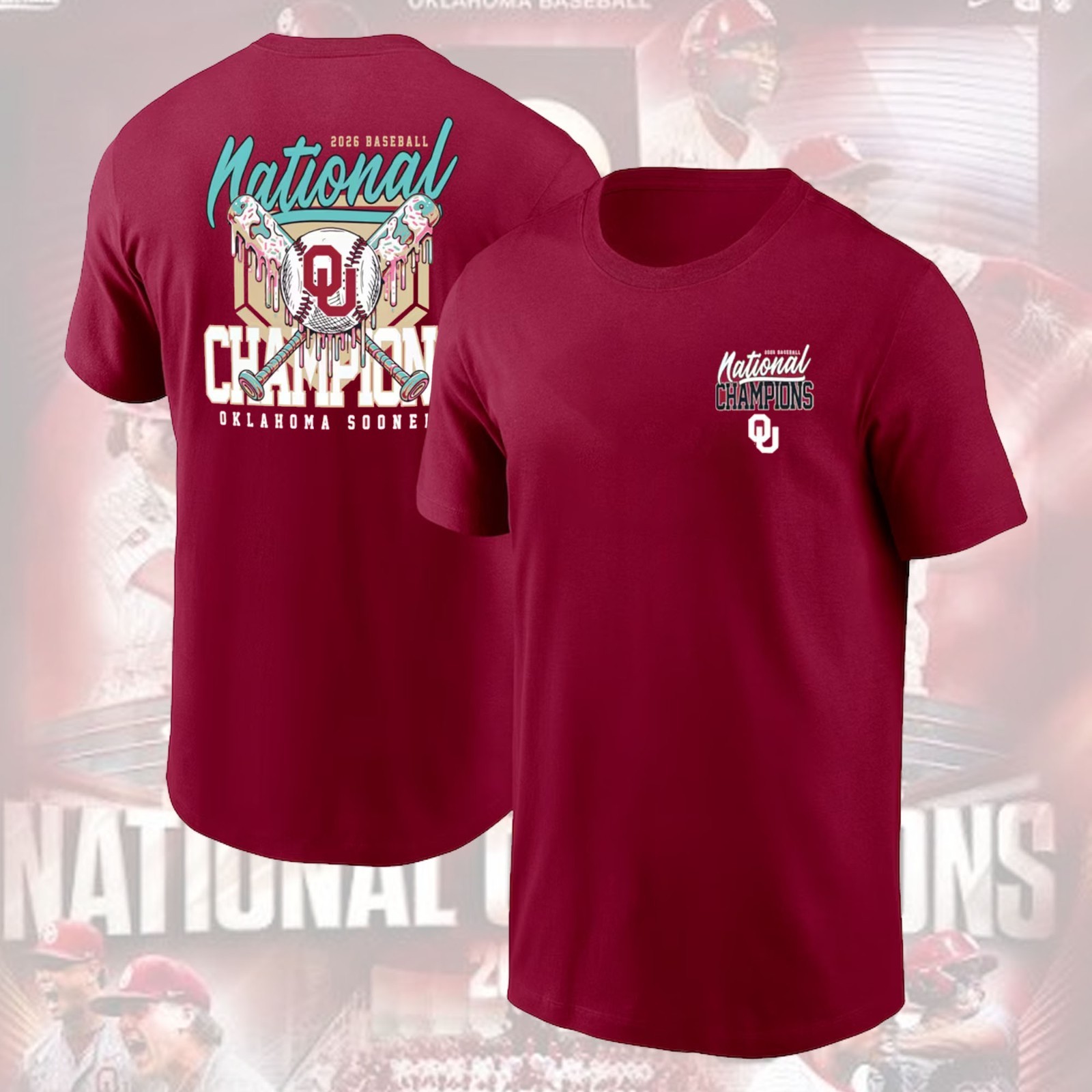 Oklahoma Sooners 2026 NCAA Baseball College World Series Champions 2 Sided Gifts