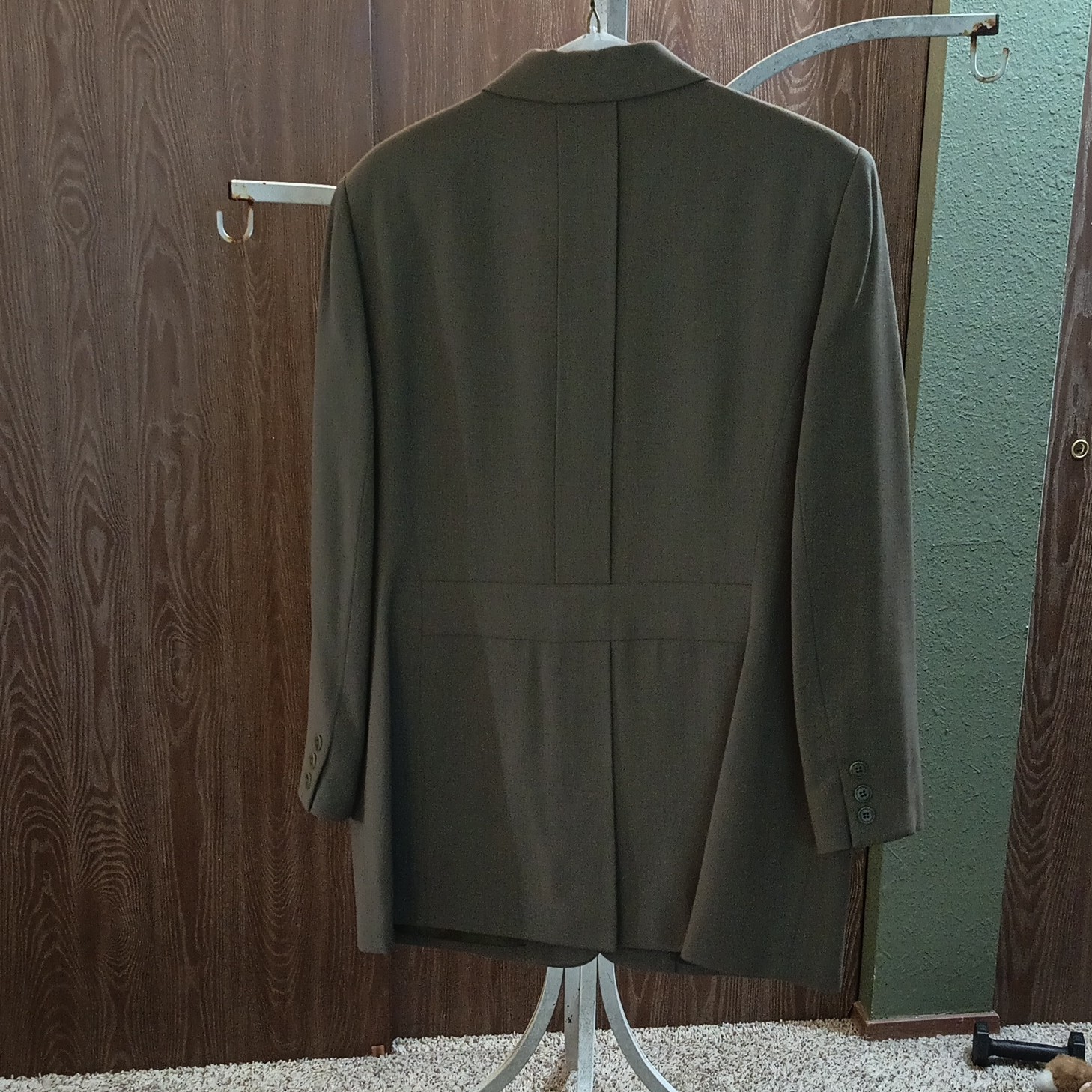 Eddie Bauer Petite 10 Brown Wool Blazer Jacket Lined 3-Button Notch