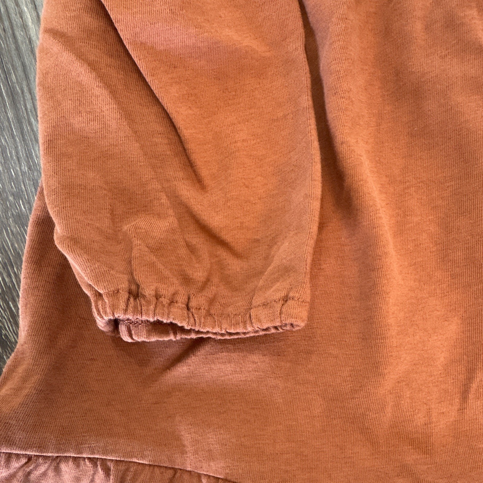 Gap woman’s size S Rust Cotton blend Tiered Long Sleeve Button Front Dress