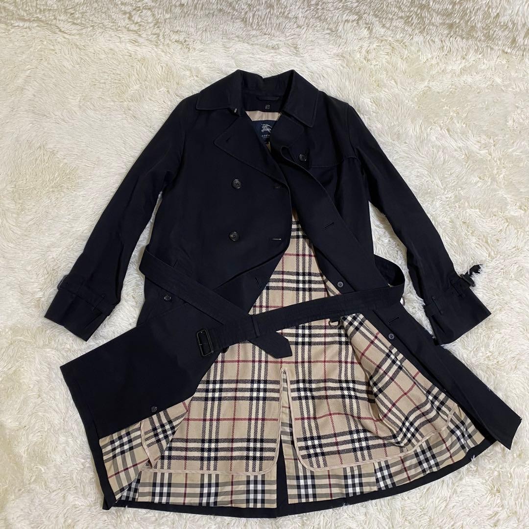 BURBERRY LONDON Nova check trench coat belt liner
