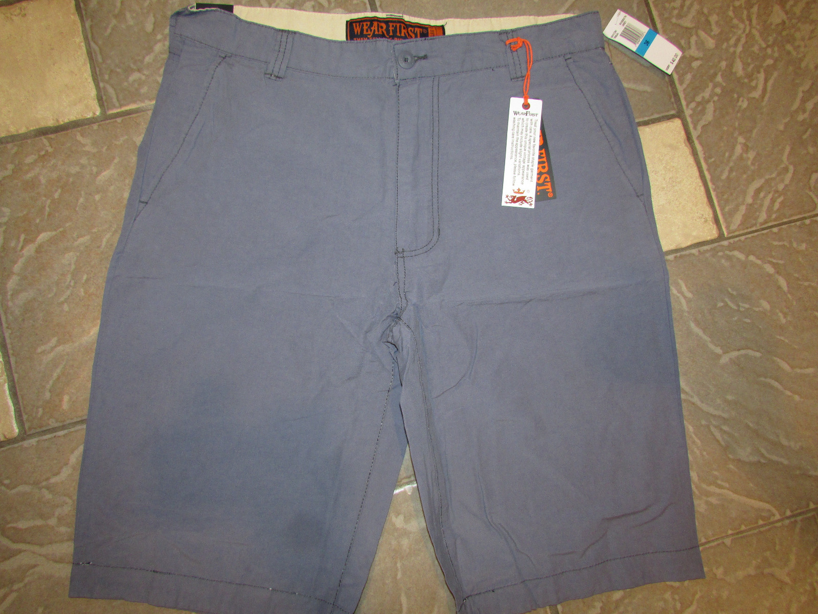 NEW WEAR FIRST WEARFIRST GRAY SHORTS MENS 34 M01C90 FREE SHIP