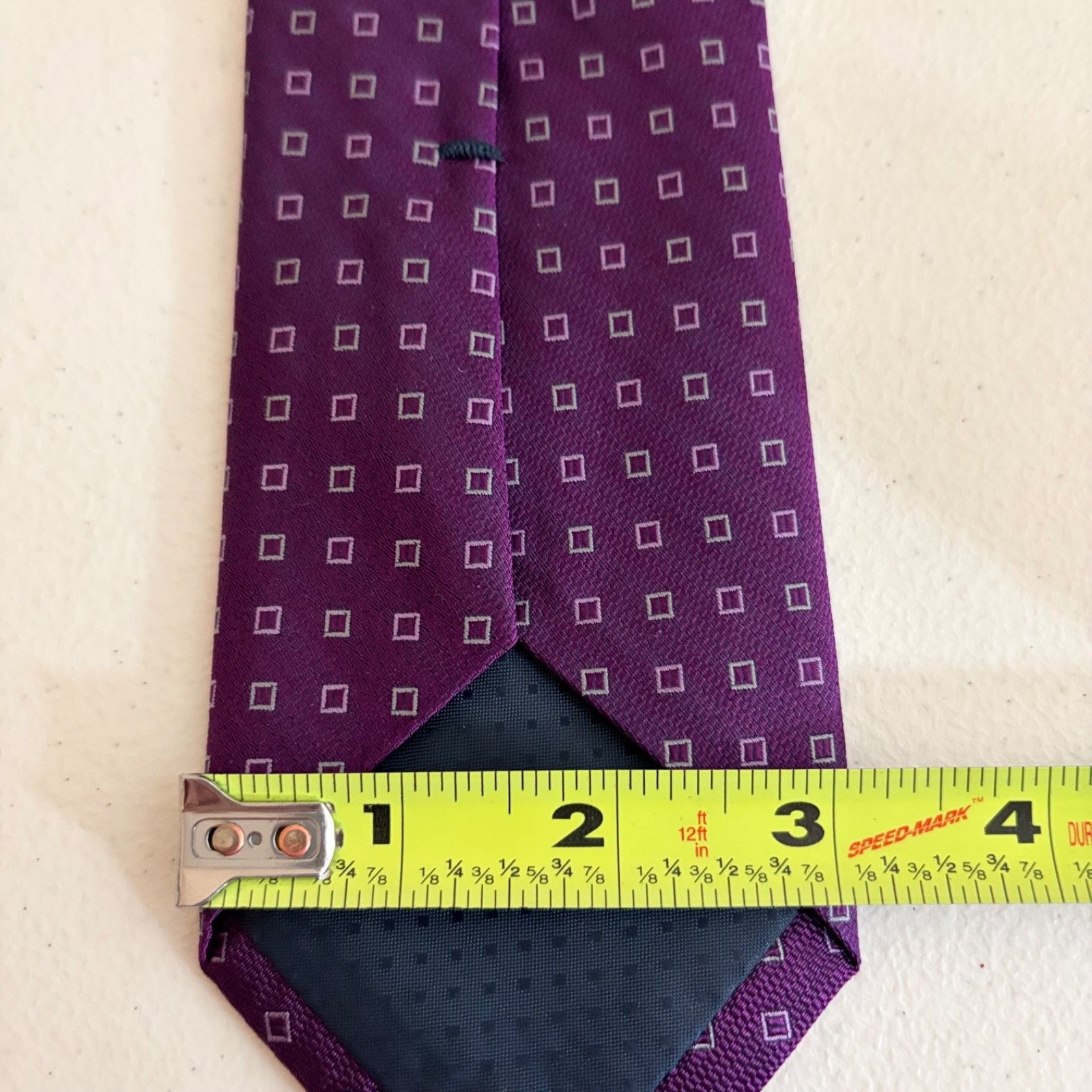 Corporate Image for Tom James Neck Tie Men’s Purple Printed Geometric