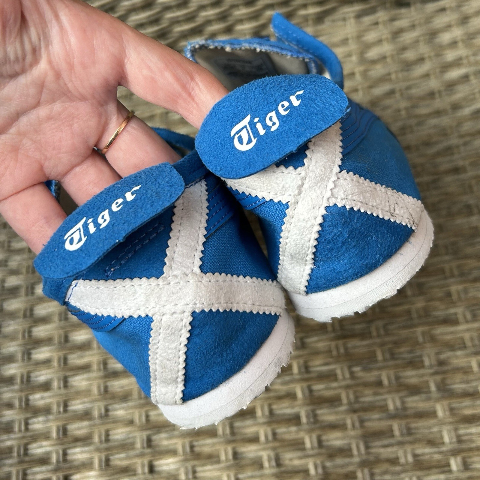 Onitsuka Tiger Mexico 66 Slip-On Trainers Canvas Blue US 7 AW18