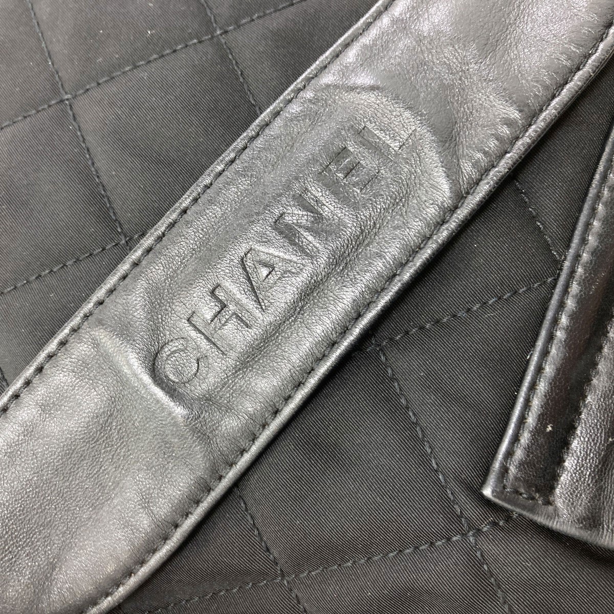 CHANEL Matelasse one belt SilverHardware Shoulder Bag Nylon Calf Ladies [Used]