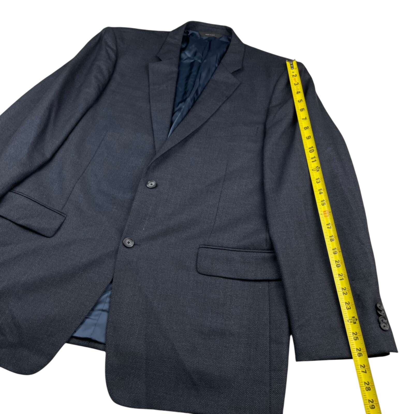 John W. Nordstrom Men’s 100% Wool 2-Button Blazer Blue • 48L US