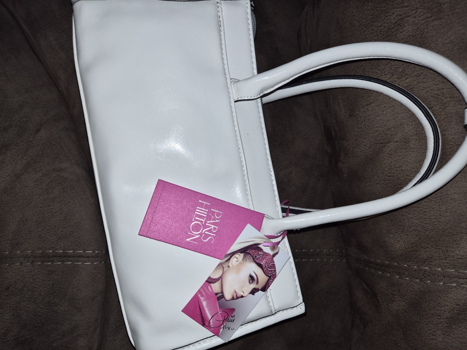 Paris Hilton White Purse