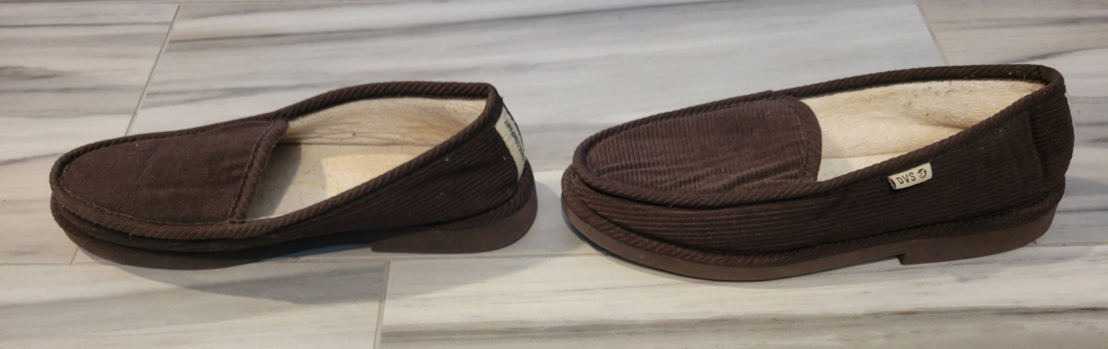 DVS Shoe Company Fransico Brown Corduroy Slippers Size 12