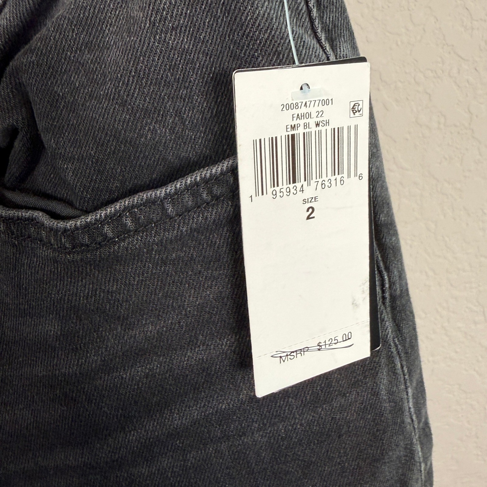 Lauren Ralph Lauren Relaxed Taper Jeans Black Comfort Stretch Size 2 26W NEW