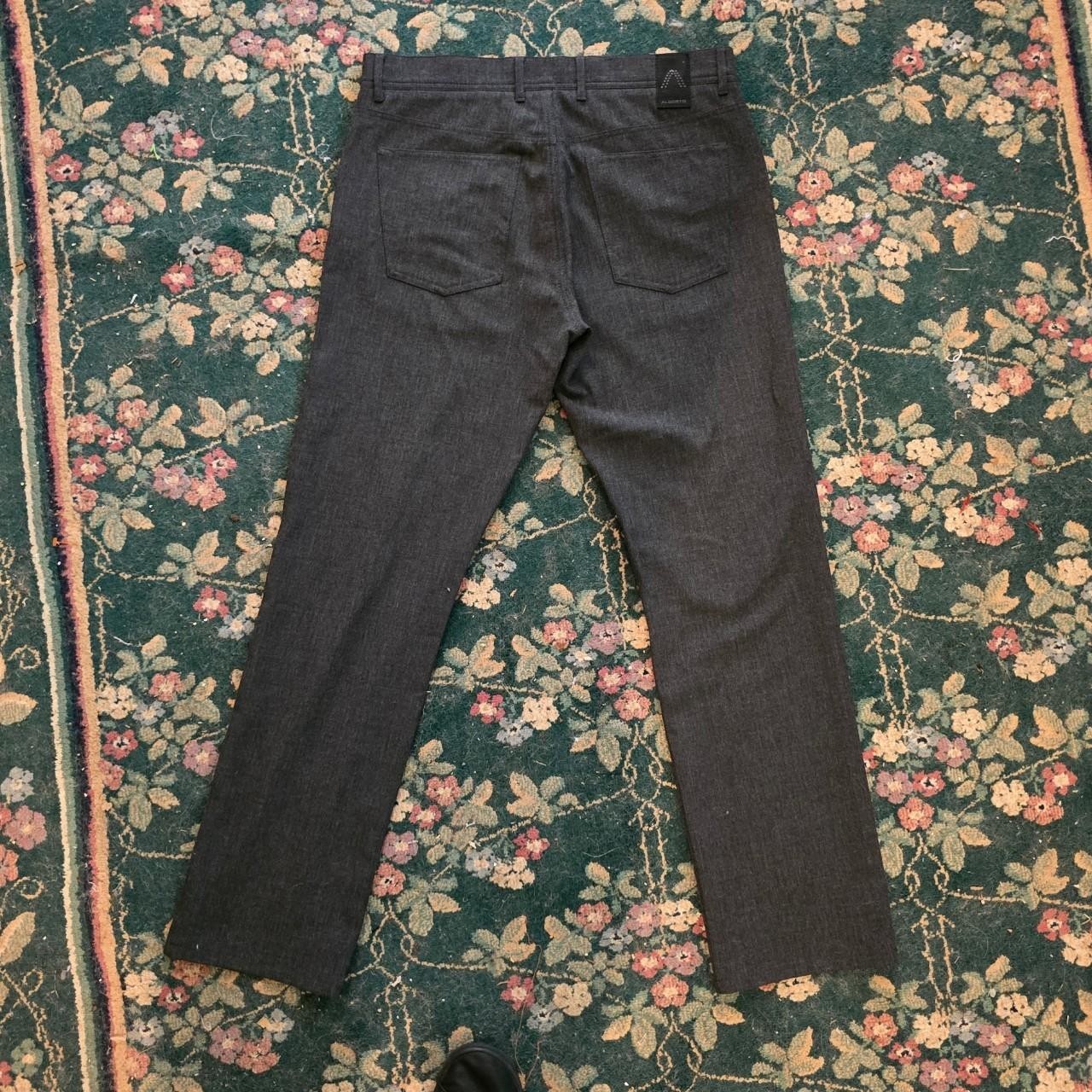 Alberto Ceramica Charcoal Grey Active 5 Pocket Style Chino Pants Straight Leg 32