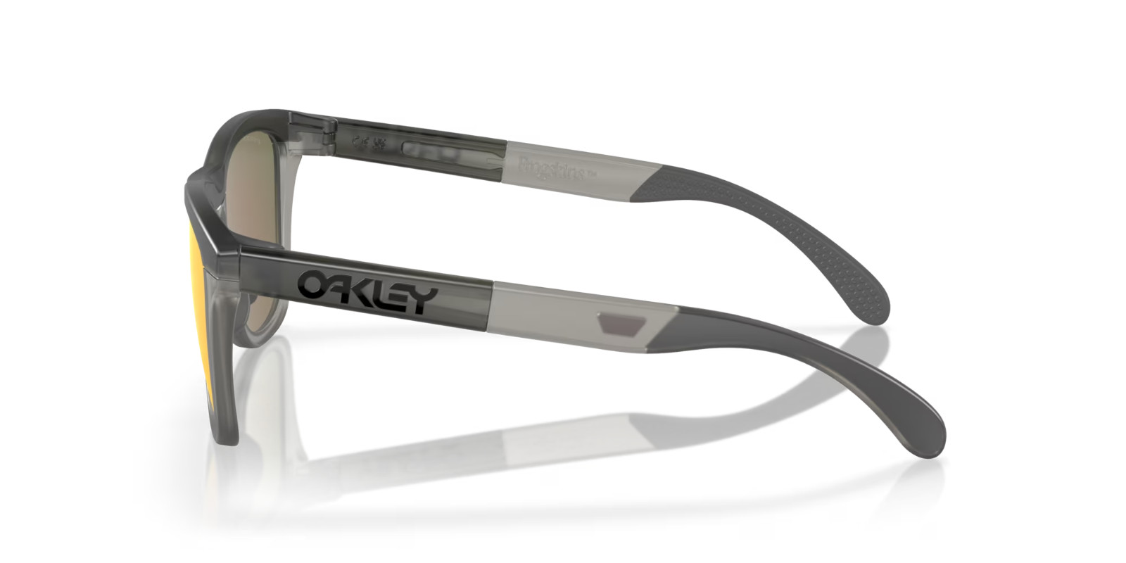 NEW Oakley Frogskins OO9284-0155 Sunglasses Matte Crystal Grey Prizm Ruby Lens
