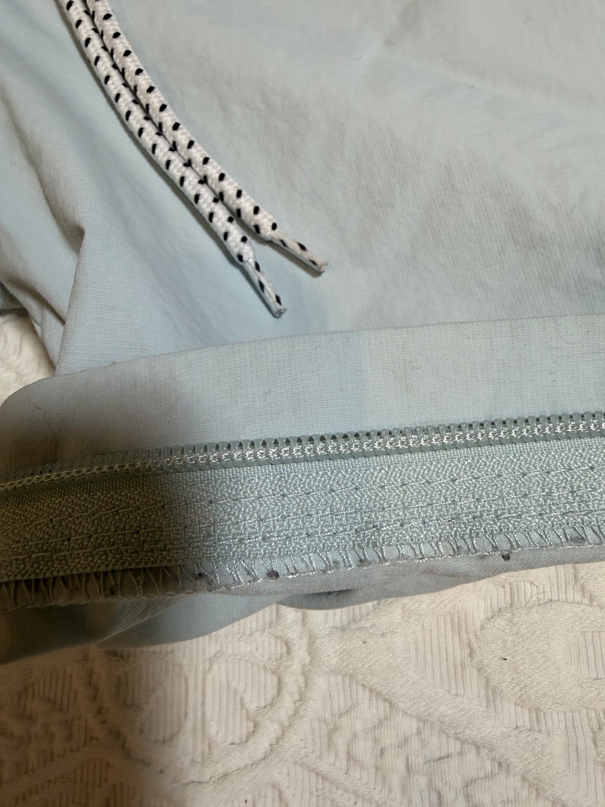 PacSun Drawstring Shorts lightweight performance fabric Mens XL Light Blue