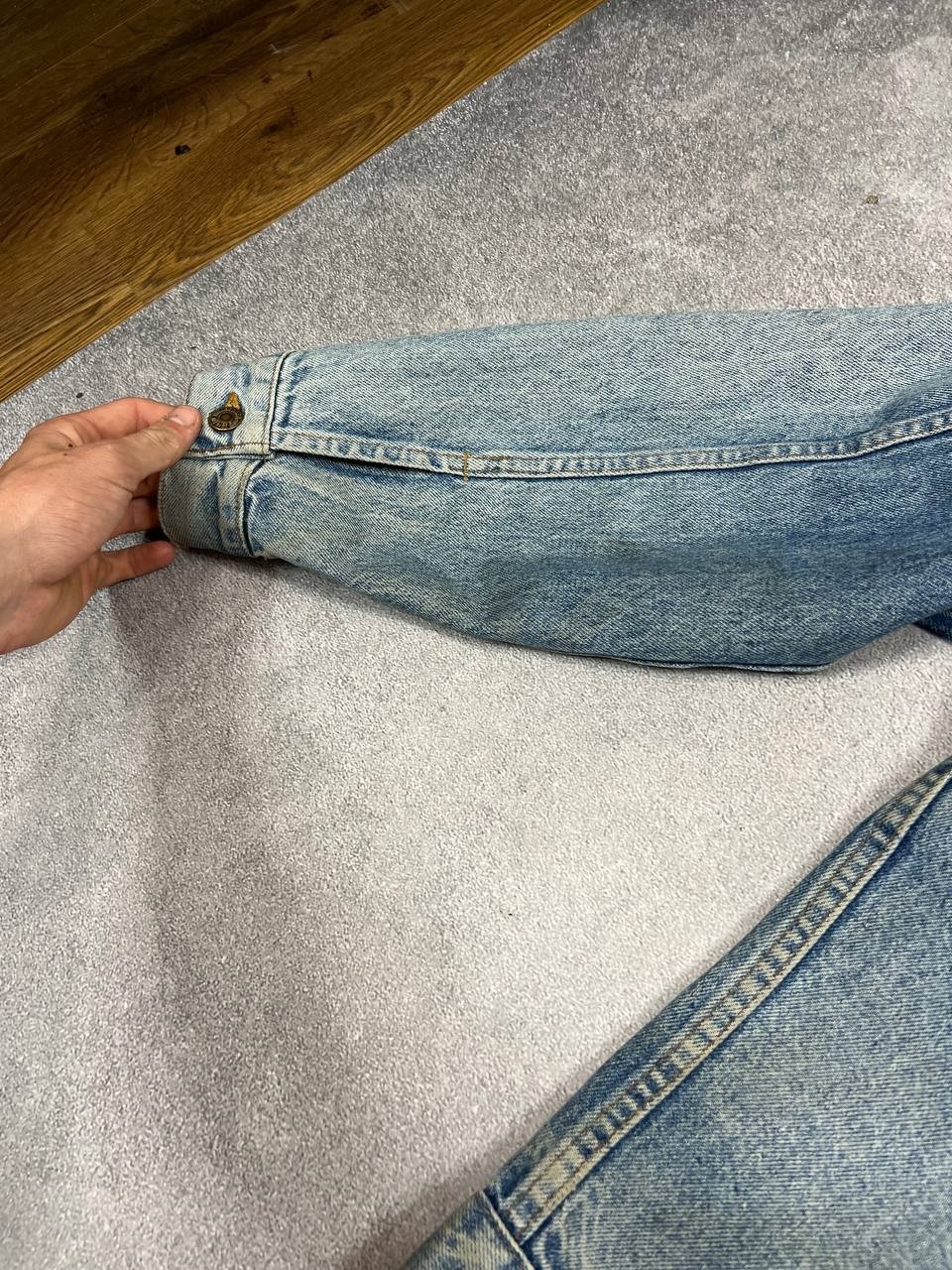 VTG Japanese Streetwear Y2K Style Washed Levis Jeans Zip Jacket 90s