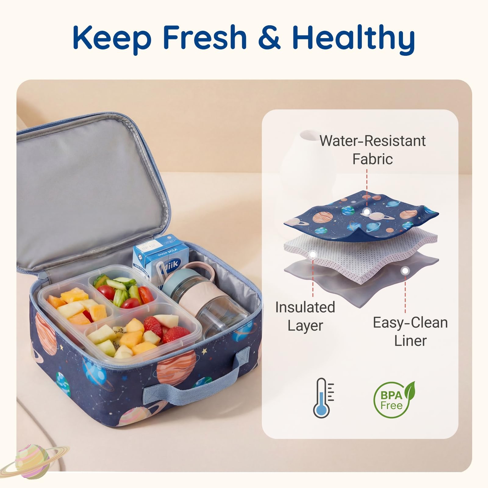 Kids Backpack 15” for Boys 4-8 with Lunch Box – School & Play Set