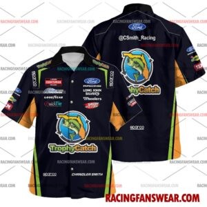 Chandler Smith Nascar Racing 2026 Uniform Apparel Hawaiian Polo Shirts